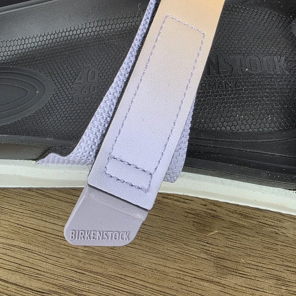 BIRKENSTOCK Sz 9 / 40 Sahara Slide Futura Purple Fog/Apricot Waterproof No Slip